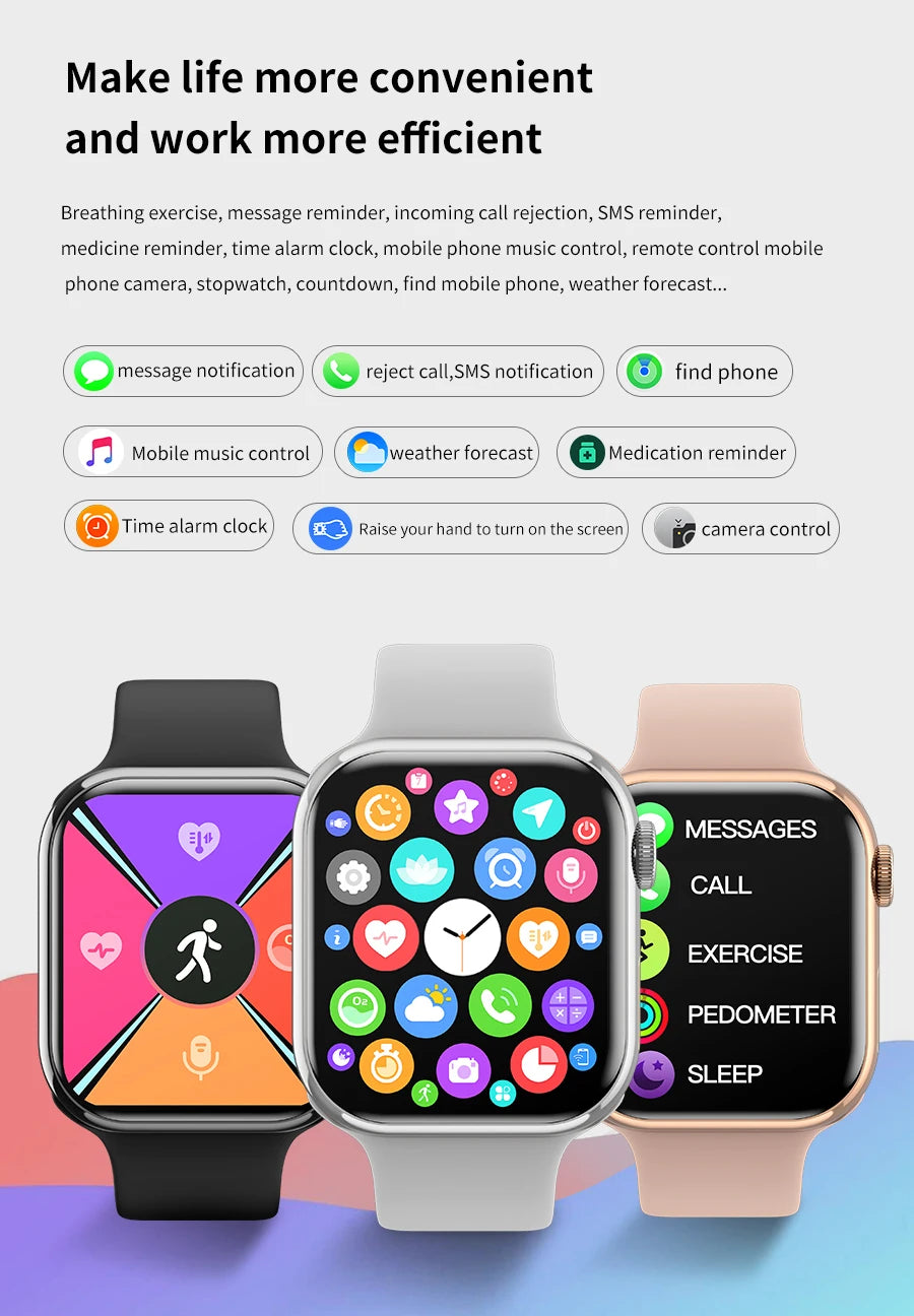 GPS Smart Watch Men For Apple Watch 10 Series Always On Display Body Temperature BT Call NFC Women Smartwatch For IOS Android