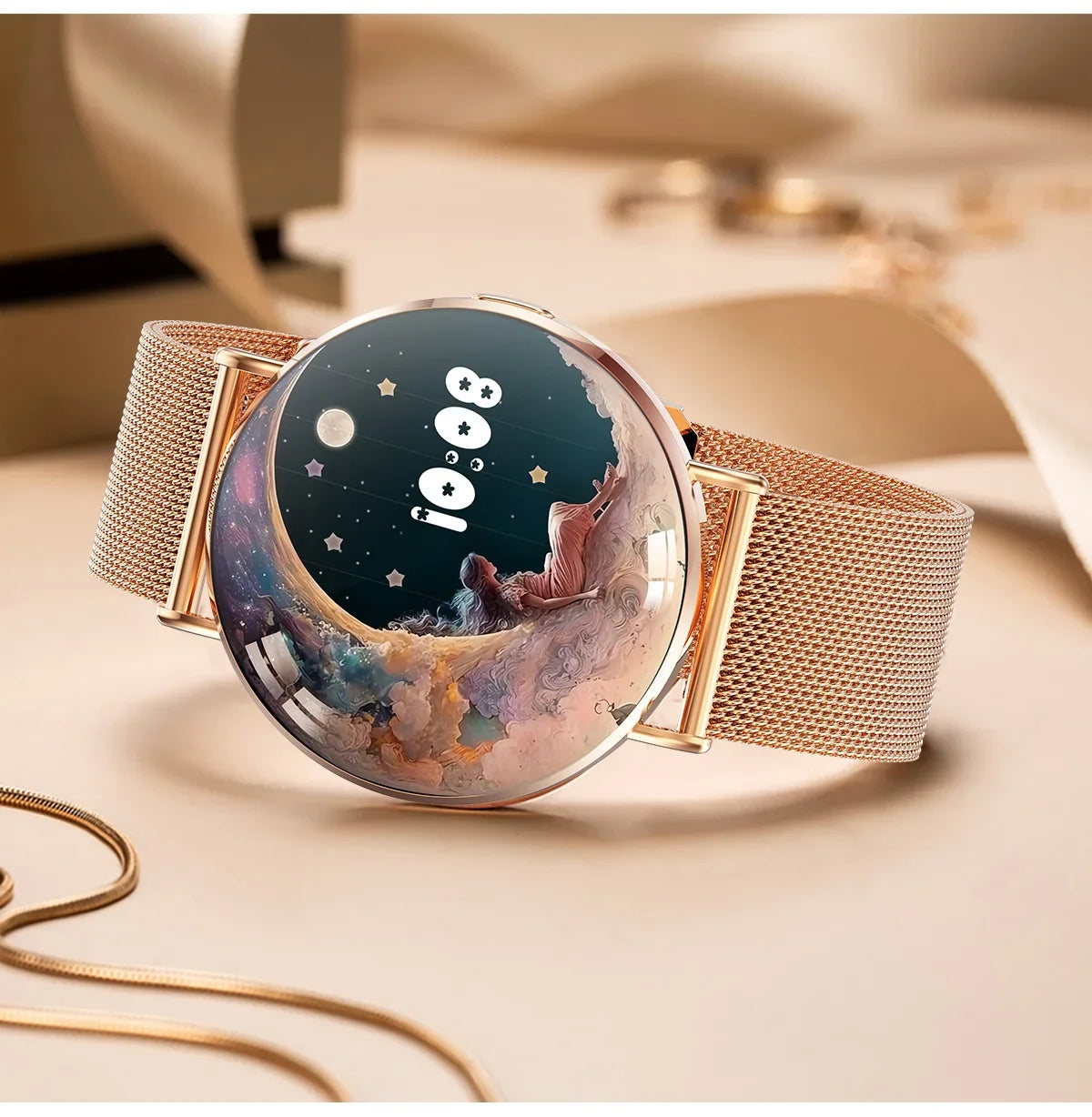 Xiaomi Mijia Smartwatch Women Bluetooth Call 3D Dynamic Dial Electronics Watch Heart Rate Monitor Waterproof Fitness Women Watch