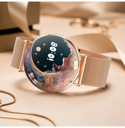 Xiaomi Mijia Smartwatch Women Bluetooth Call 3D Dynamic Dial Electronics Watch Heart Rate Monitor Waterproof Fitness Women Watch