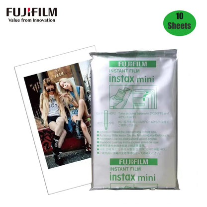 10-100 Sheets Fujifilm Instax Mini 12 Film Camera White Edge Photo Paper For Mini 11 9 8 40 70 90 Instant Camera EVO Instax Film