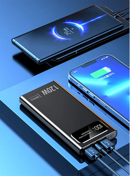 Xiaomi 120W 500000mAh Power Bank Large Capacity Super Fast Charging Digital Display External Battery for iPhone Huawei Samsung