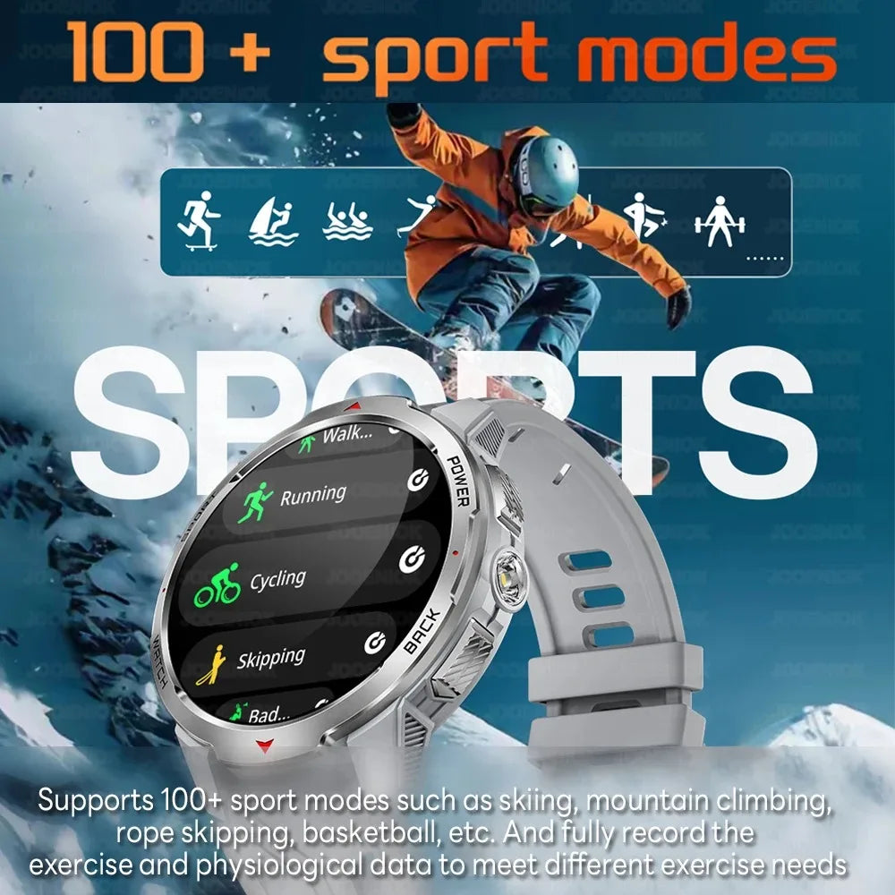 Xiaomi 1100mAh Military Outdoor Smart Watch Men 1.7-inch Display Compass Sports Watch IP68 Waterproof Bluetooth Call Smartwatch
