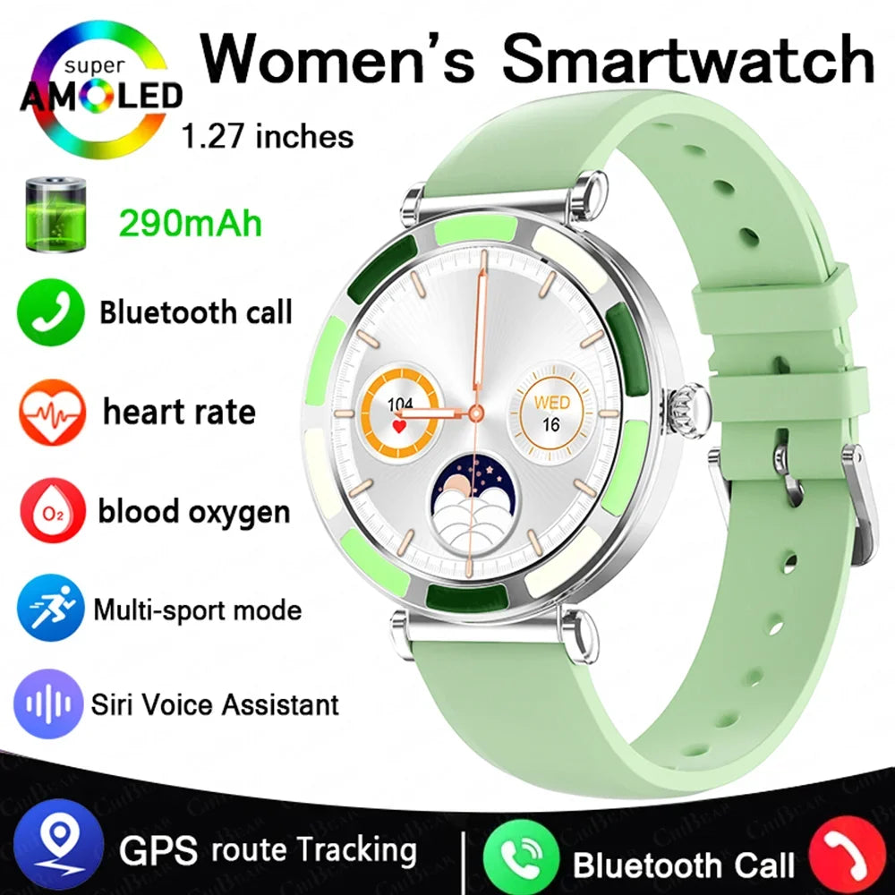 2025 NEW Xiaomi 1.27" HD Screen Women Smartwatch Dynamic Heart Rate Bluetooth Call&Music Waterproof Smart Watch