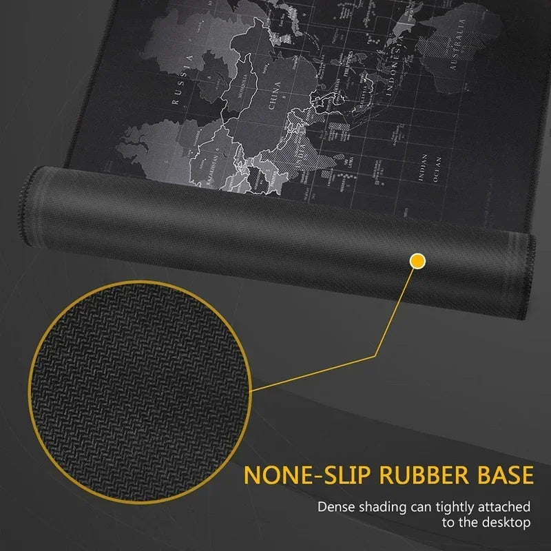 Large Gaming Mouse pad Computer Gamer Desk Mouse Mat Anti-slip Natural Rubber Stitched Edge large mouse Pad for Desktop Office
