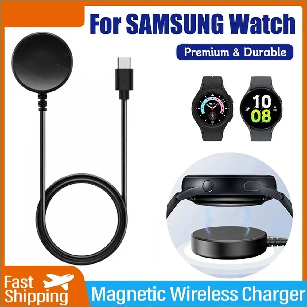 For Samsung Galaxy Watch 8/7/6/5/5 ProClassic/Active Charger USB-C Type C Charger Smart Watch Charger Replacement Charger