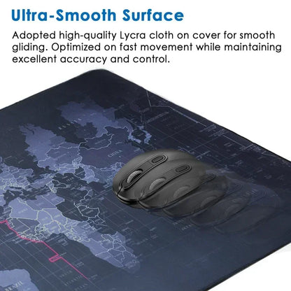 Large Gaming Mouse pad Computer Gamer Desk Mouse Mat Anti-slip Natural Rubber Stitched Edge large mouse Pad for Desktop Office