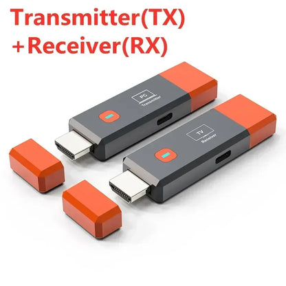 Wireless HDMI-Compatible Video Transmitter and Receiver Extender kit TV Stick Dongle Adapter For PC Camera Laptop To Monitor TV