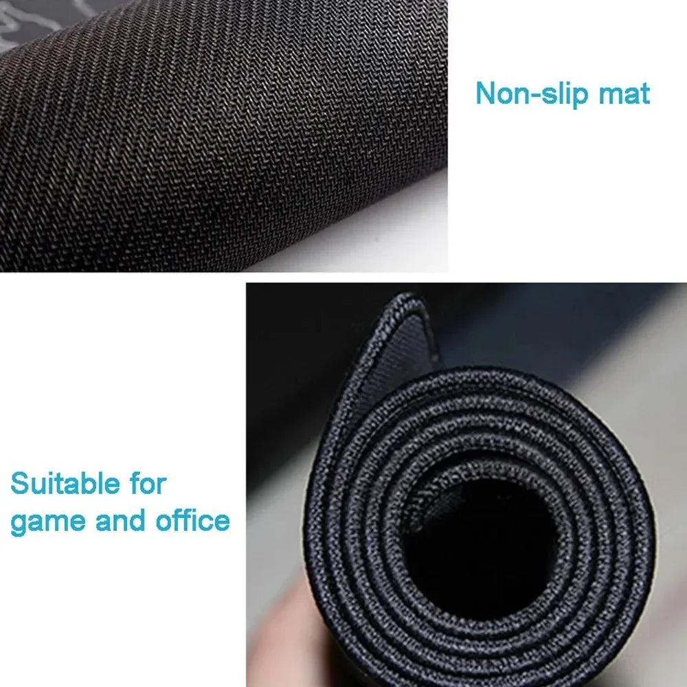 Large Gaming Mouse pad Computer Gamer Desk Mouse Mat Anti-slip Natural Rubber Stitched Edge large mouse Pad for Desktop Office