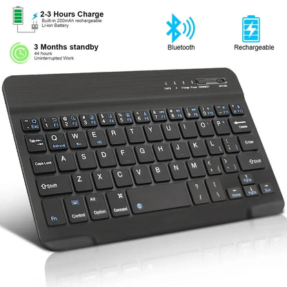 Bluetooth Keyboard for iPad 10th Generation iPad Pro 13 12 11 10 9 8 7 Inch iPad Air 13 11th iPad Mini Samsung Xiaomi Tablets