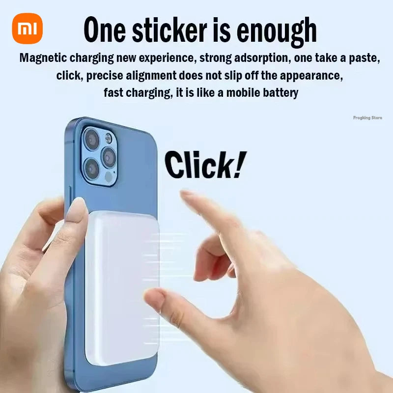 Xiaomi 500000mAh Magnetic Wireless Power Bank PD 20W Fast Charger Portable External Battery Pack For iPhone Samsung Huawei 2025