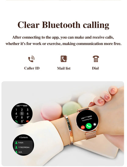 Xiaomi Mijia Smartwatch Women Bluetooth Call 3D Dynamic Dial Electronics Watch Heart Rate Monitor Waterproof Fitness Women Watch