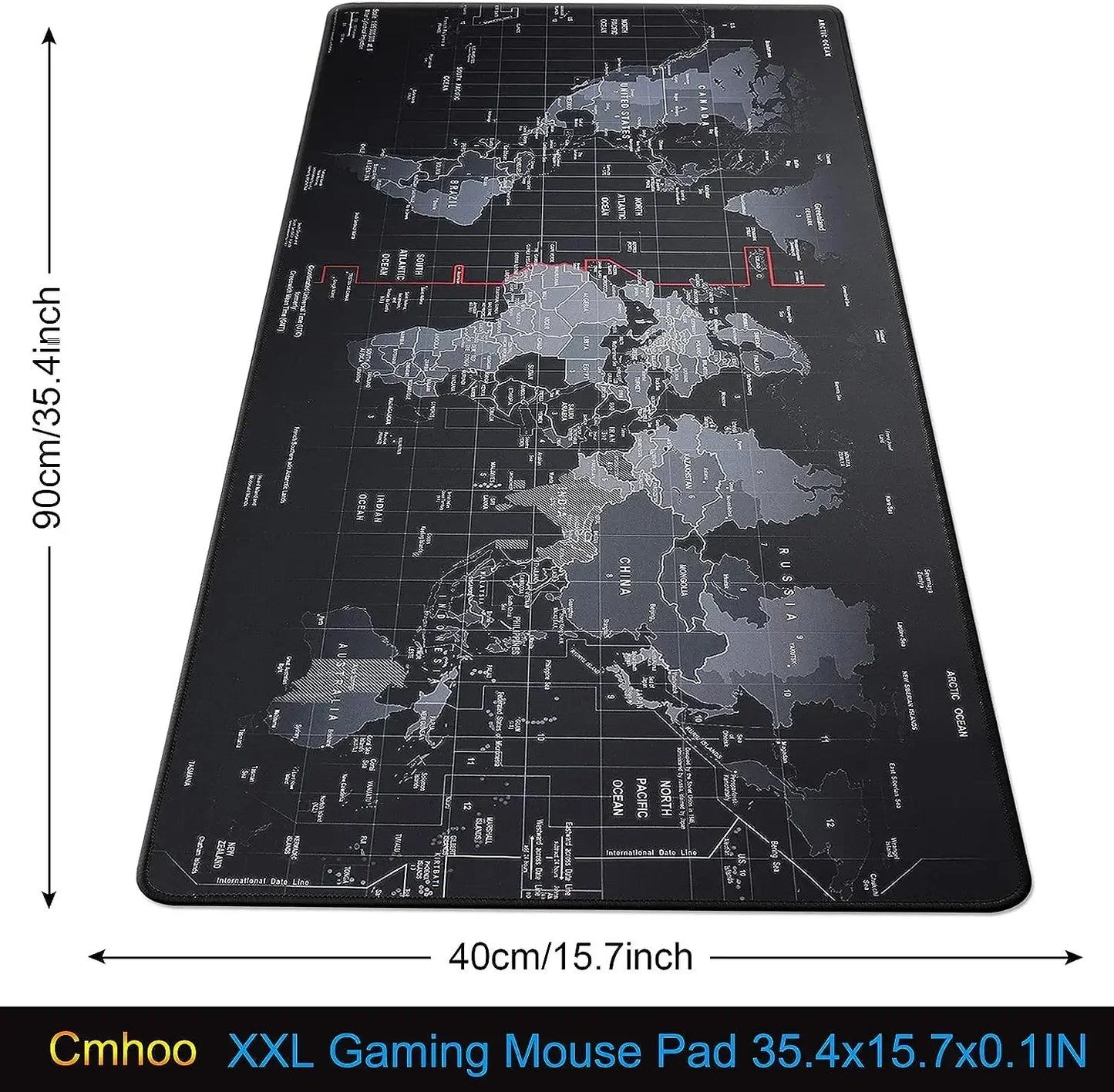 Large Gaming Mouse pad Computer Gamer Desk Mouse Mat Anti-slip Natural Rubber Stitched Edge large mouse Pad for Desktop Office