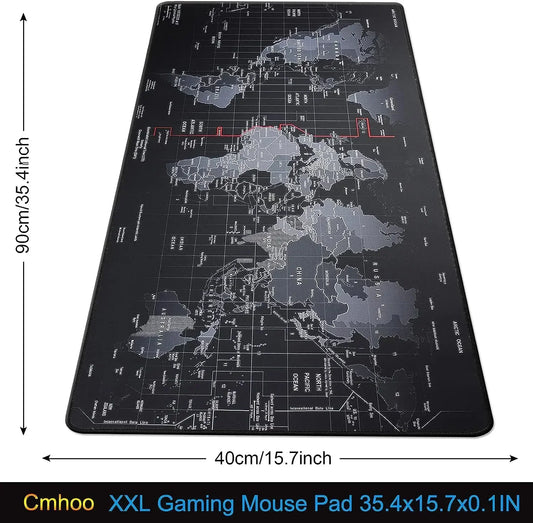 Large Gaming Mouse pad Computer Gamer Desk Mouse Mat Anti-slip Natural Rubber Stitched Edge large mouse Pad for Desktop Office