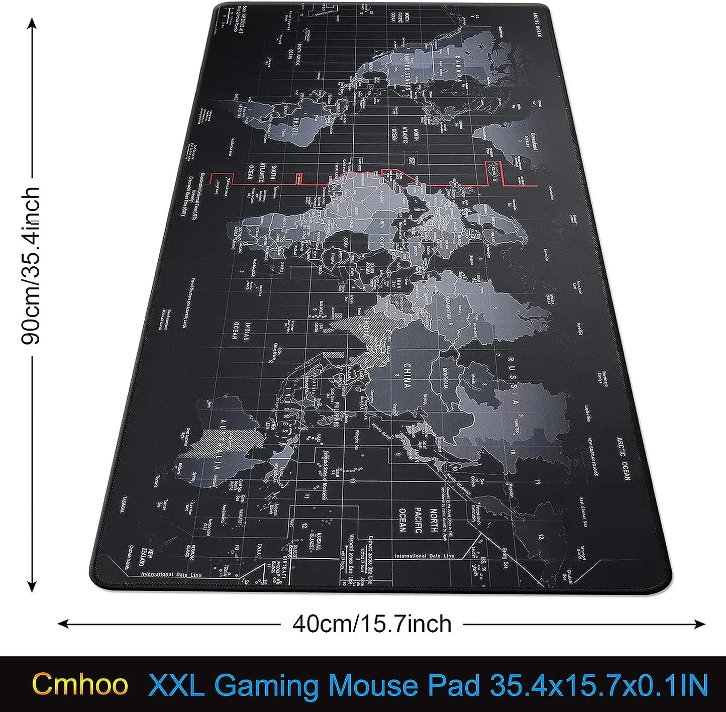 Large Gaming Mouse pad Computer Gamer Desk Mouse Mat Anti-slip Natural Rubber Stitched Edge large mouse Pad for Desktop Office