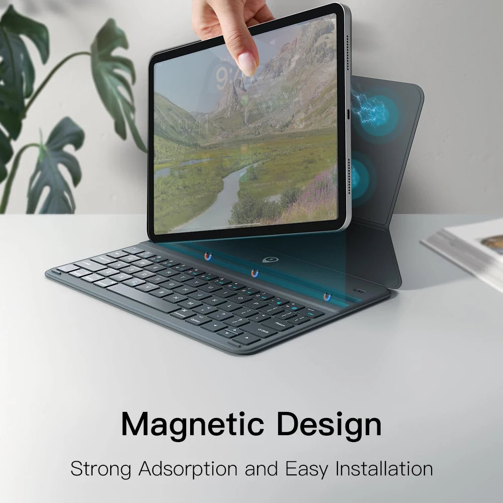 Keyboard for iPad 11th 2025 Air 11in 13in Bluetooth Keyboard Wireless for iPad Air 4 5 6 Pro 11 12.9 Case Stand