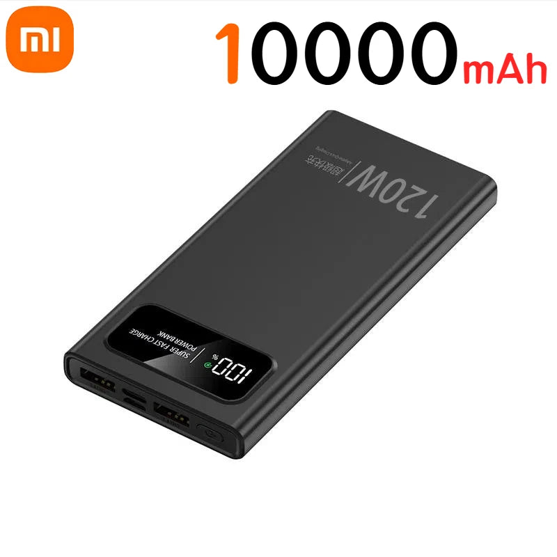 Xiaomi 120W 500000mAh Power Bank Large Capacity Super Fast Charging Digital Display External Battery for iPhone Huawei Samsung