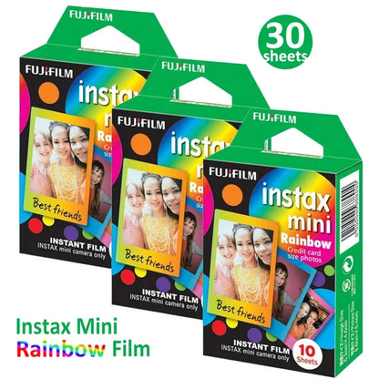 10-100 Sheets Fujifilm Instax Mini 12 Film Camera White Edge Photo Paper For Mini 11 9 8 40 70 90 Instant Camera EVO Instax Film