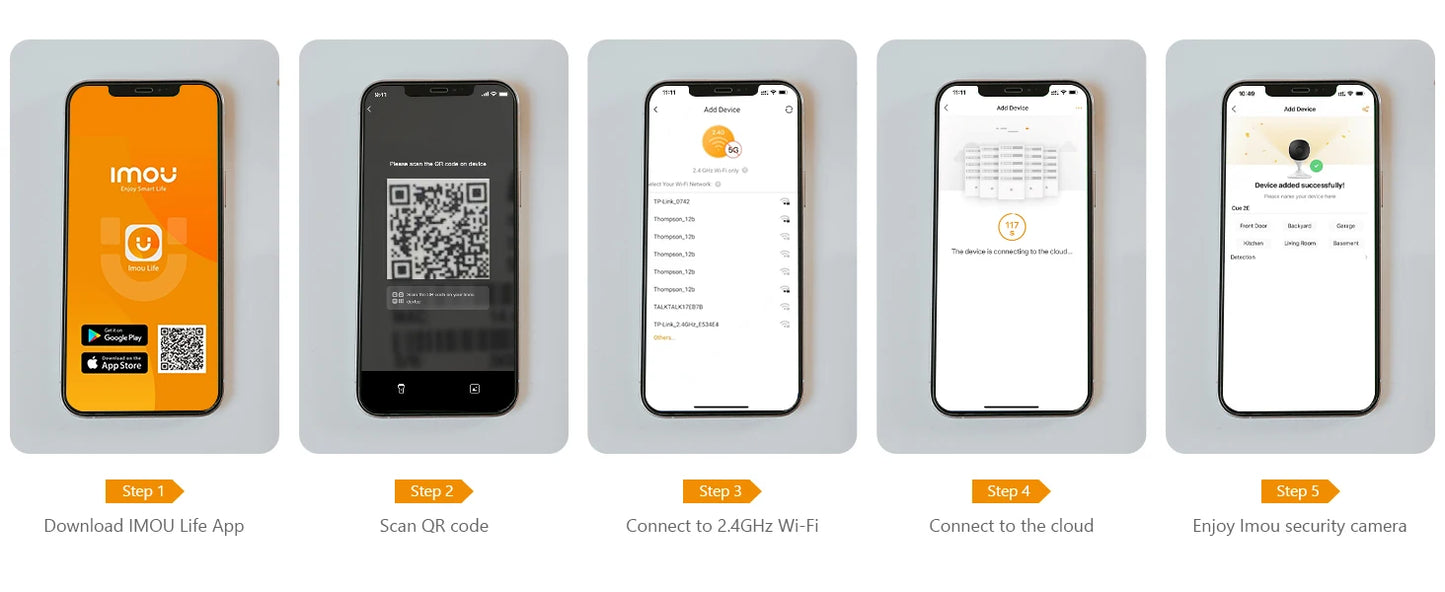 IMOU Cue 2E 3MP Wifi Security Camera Indoor Baby Monitor Human Detection Night Vision IP Camera Video Surveillance