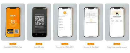 IMOU Cue 2E 3MP Wifi Security Camera Indoor Baby Monitor Human Detection Night Vision IP Camera Video Surveillance