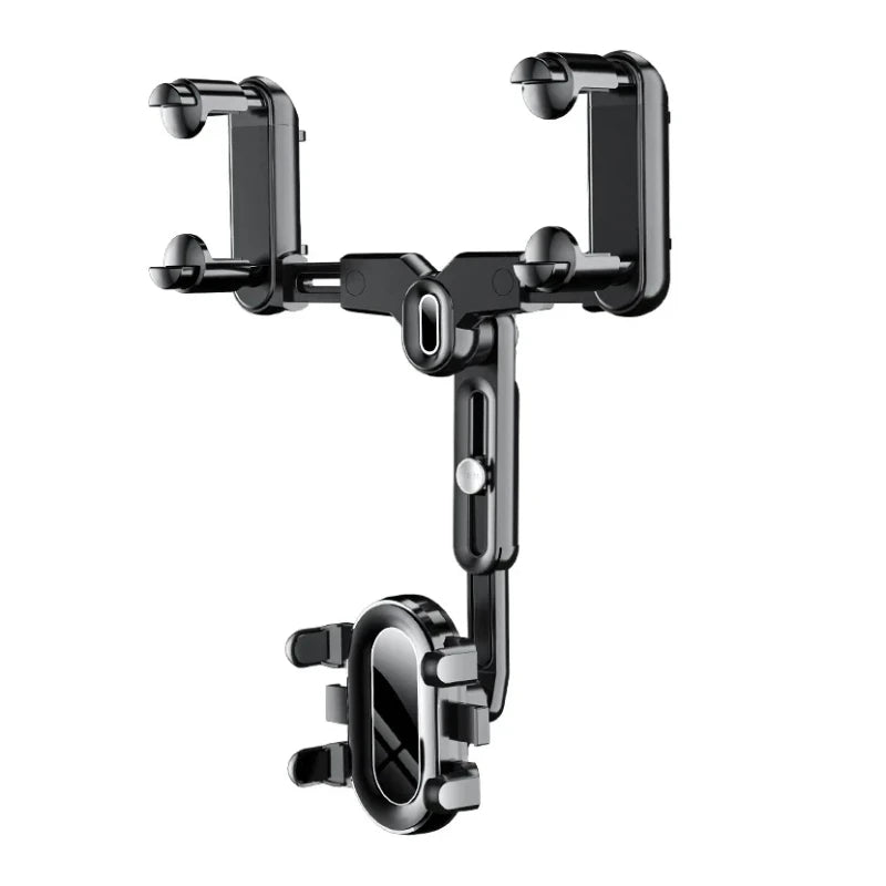 360 Rotating Car Phone Holder Rearview Mirror Mount Car Phone Bracket Navigation GPS Stand Foldable Mobile Cell Support in Car