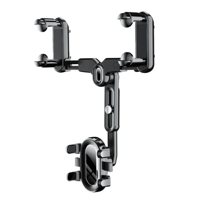 360 Rotating Car Phone Holder Rearview Mirror Mount Car Phone Bracket Navigation GPS Stand Foldable Mobile Cell Support in Car