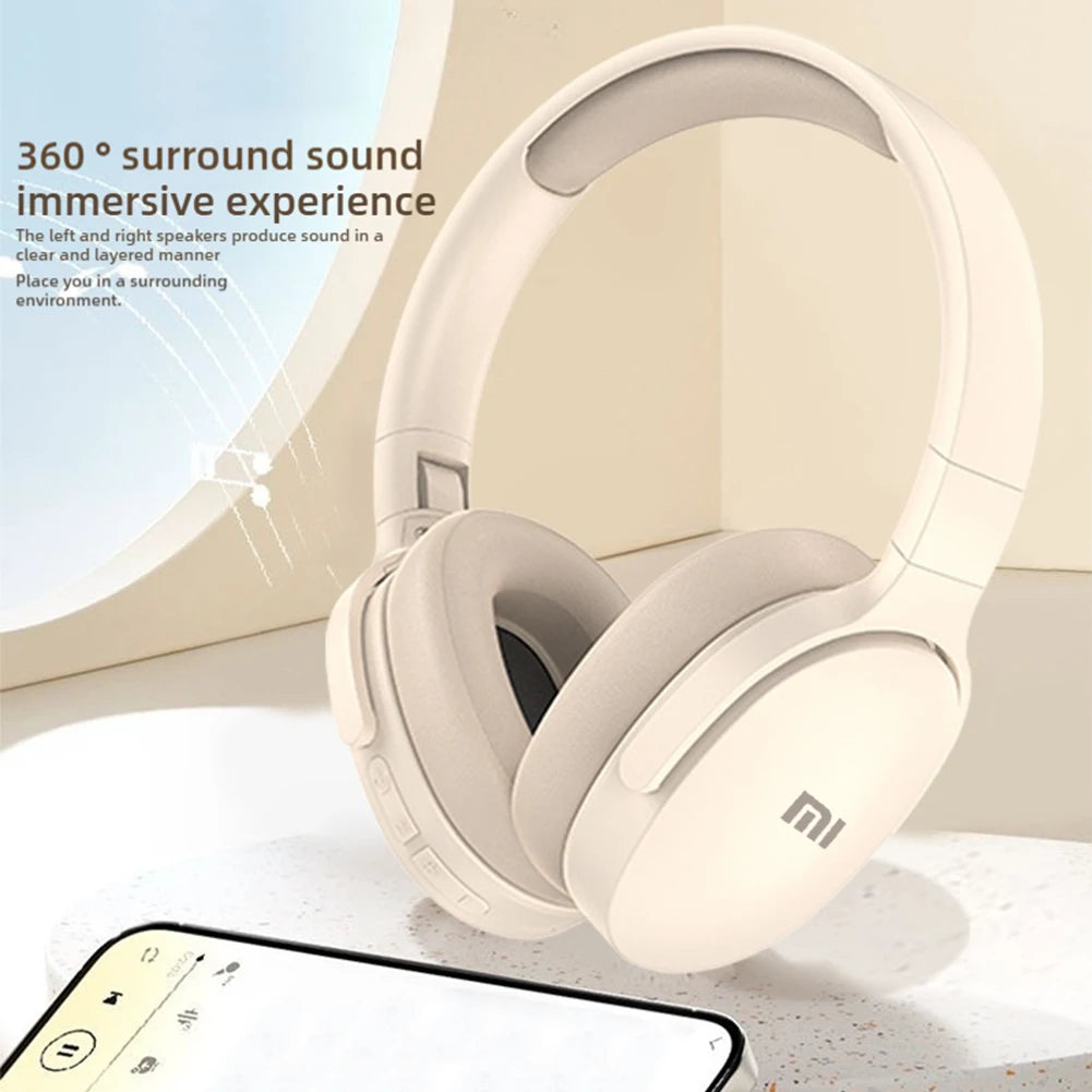Xiaomi Wireless Bluetooth Headphones Over Ear HiFi Stereo Foldable Lightweight Headset Supports TF Cards 3.5mm Type-C Interface