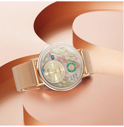 Xiaomi Mijia Smartwatch Women Bluetooth Call 3D Dynamic Dial Electronics Watch Heart Rate Monitor Waterproof Fitness Women Watch