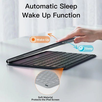 Keyboard for iPad 11th 2025 Air 11in 13in Bluetooth Keyboard Wireless for iPad Air 4 5 6 Pro 11 12.9 Case Stand