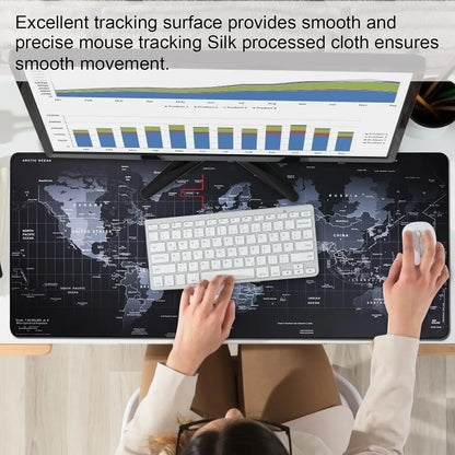 Large Gaming Mouse pad Computer Gamer Desk Mouse Mat Anti-slip Natural Rubber Stitched Edge large mouse Pad for Desktop Office