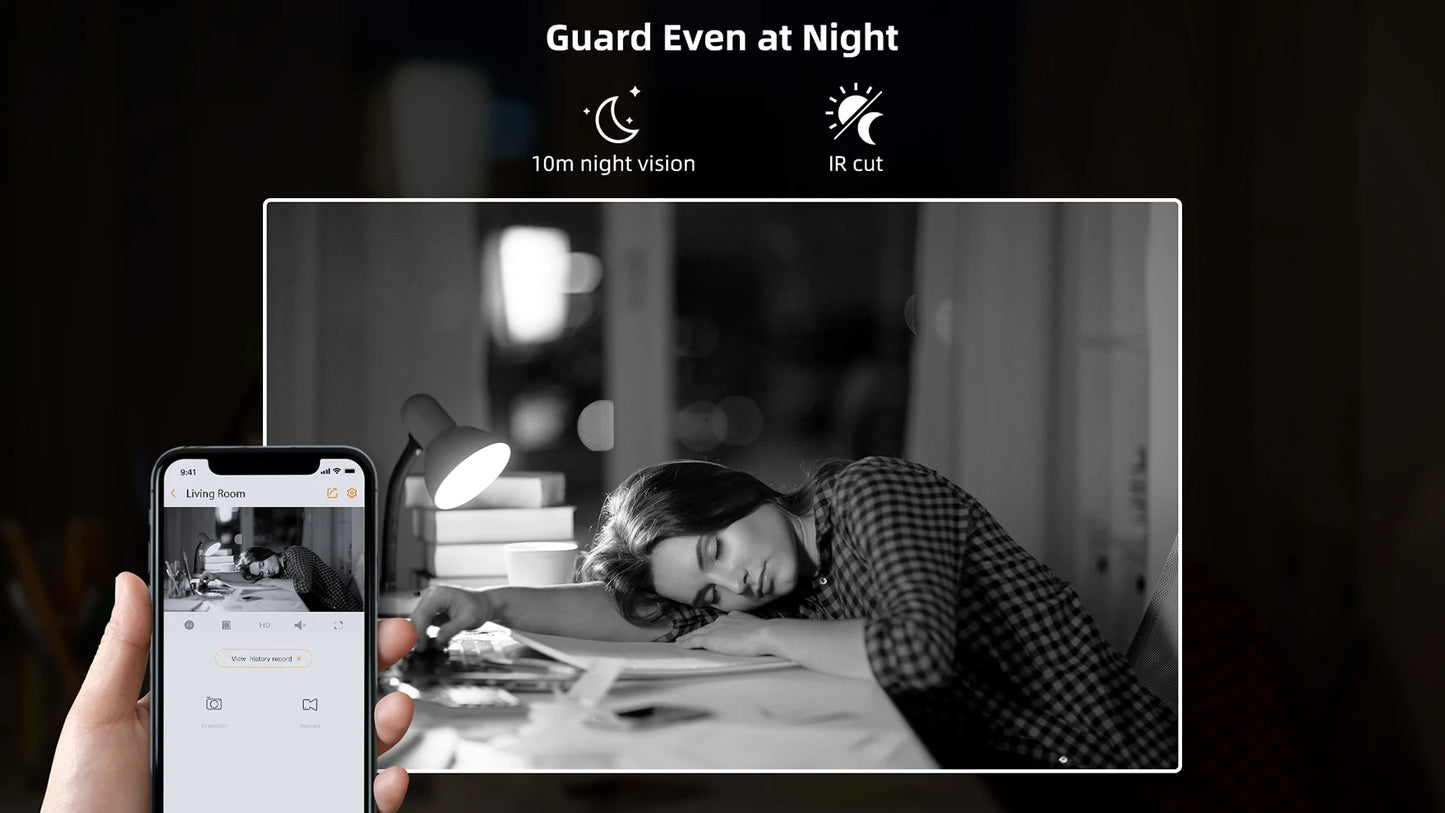 IMOU Cue 2E 3MP Wifi Security Camera Indoor Baby Monitor Human Detection Night Vision IP Camera Video Surveillance