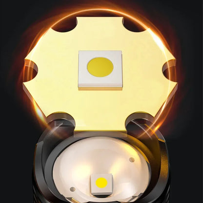 High Power LED Flashlight - USB Rechargeable 1000LM, Zoomable Multifunctional Torch for Outdoor Camping,Emergency (Waterproof)