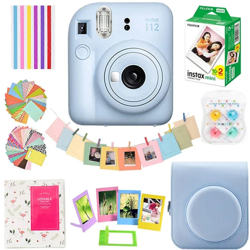 2023 New Fujifilm Instax Mini 12 Instant Camera Blossom Pink / Pastel Blue / Mint Green / Clay White / Lilac Purple 5 Colors