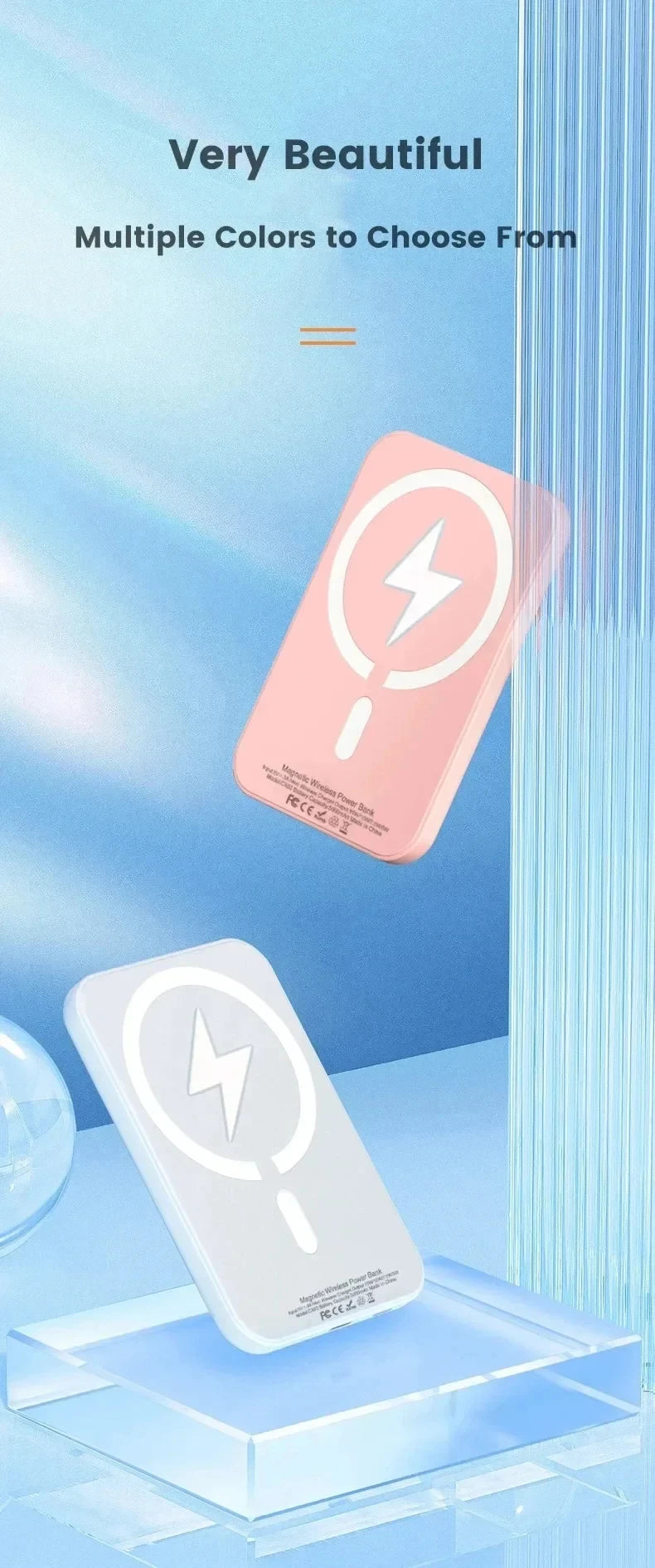 Xiaomi 500000mAh Magnetic Wireless Power Bank PD 20W Fast Charger Portable External Battery Pack For iPhone Samsung Huawei 2025