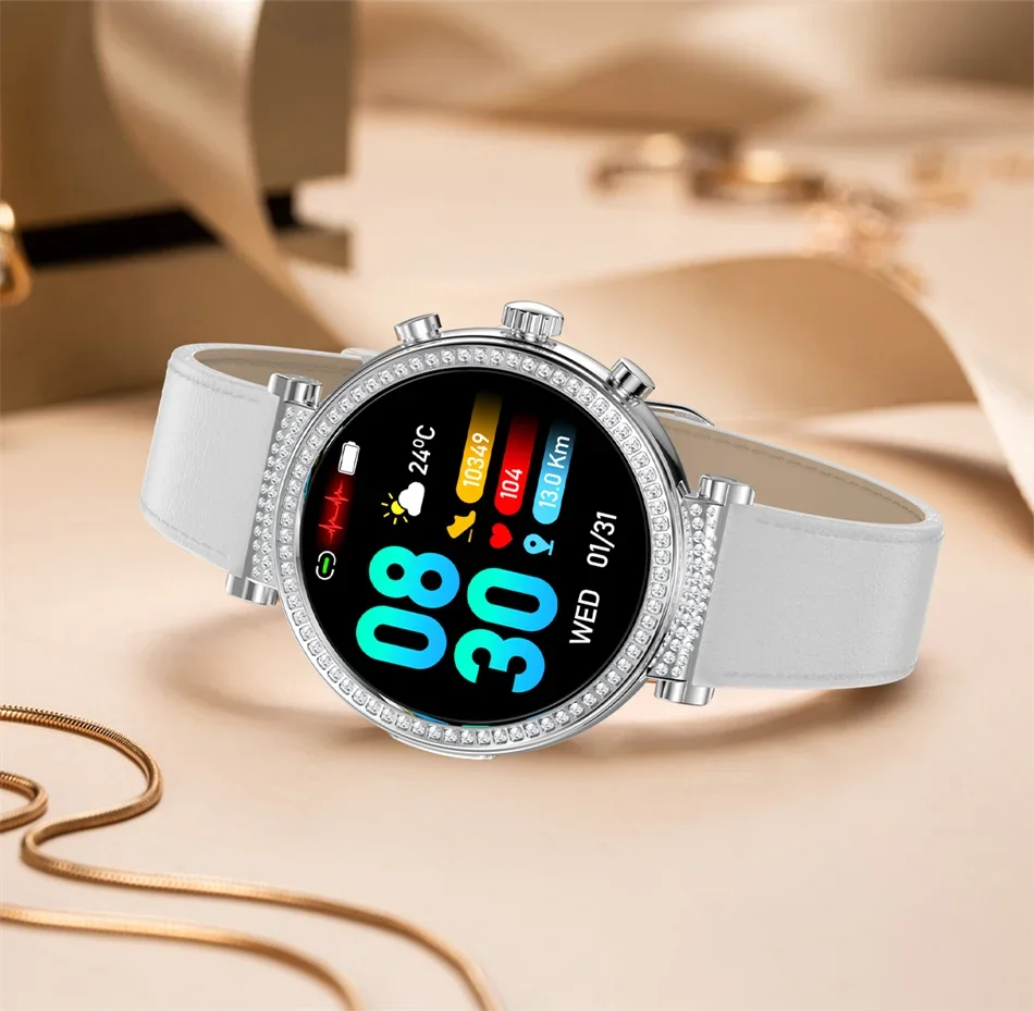 2025 NEW Xiaomi 1.27" HD Screen Women Smartwatch Dynamic Heart Rate Bluetooth Call&Music Waterproof Smart Watch