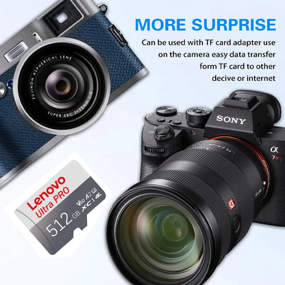 Lenovo Micro TF SD Card 2TB High Speed 128GB Memory Card Class 10 V60 1TB Mini SD Card 512GB  256GB TF Card For Nintendo Switch