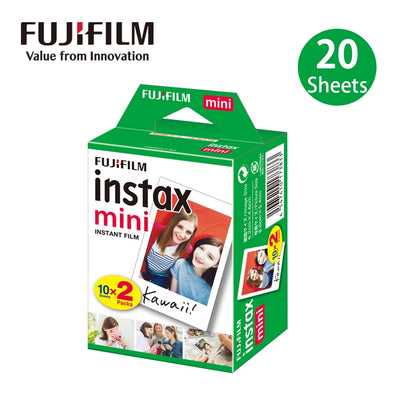10-100 Sheets Fujifilm Instax Mini 12 Film Camera White Edge Photo Paper For Mini 11 9 8 40 70 90 Instant Camera EVO Instax Film