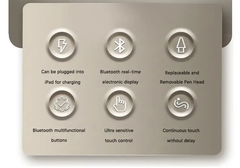 Magnetic Adsorption Pencil Stylus Pen for Apple Pencil iPad 11 2025 Pens Battery Display Palm Rejection for Apple Pencil 2 1