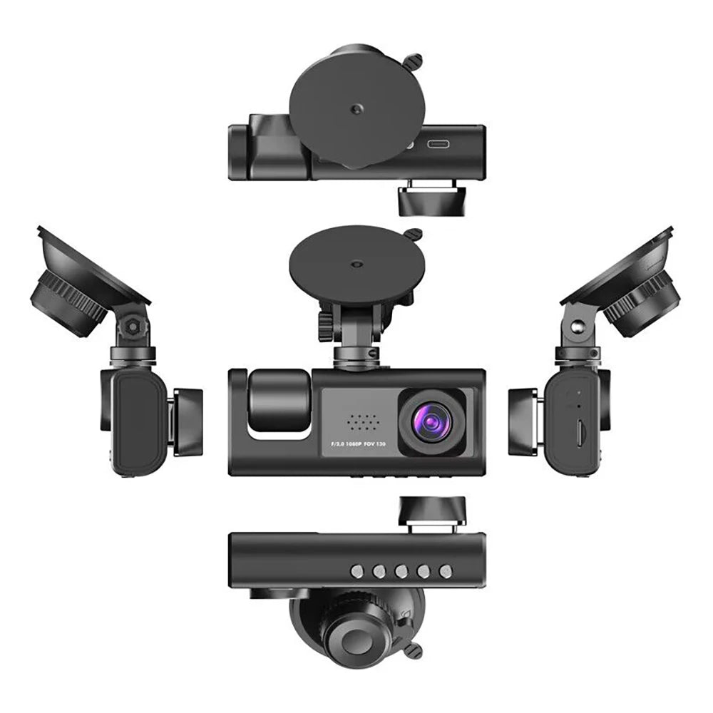 WIFI APP Control Car Dvr 2/3 Channel 1080P Dash Cam for Cars Front optional Rear View Recorder Video Car Camera Car Assecories