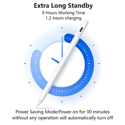 Pen For Apple Pencil with LED Power Indicators Palm Rejection Touch Pencil for 2022 2021 2020 2019 2018 iPad pencil