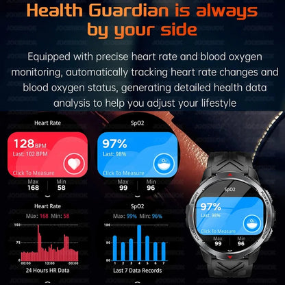 Xiaomi 1100mAh Military Outdoor Smart Watch Men 1.7-inch Display Compass Sports Watch IP68 Waterproof Bluetooth Call Smartwatch