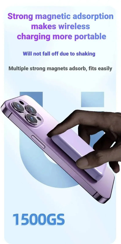 Xiaomi 500000mAh Magnetic Wireless Power Bank PD 20W Fast Charger Portable External Battery Pack For iPhone Samsung Huawei 2025